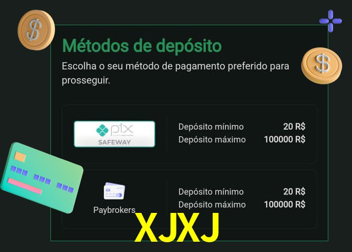 O cassino XJXJ oferece uma grande variedade de métodos de pagamento